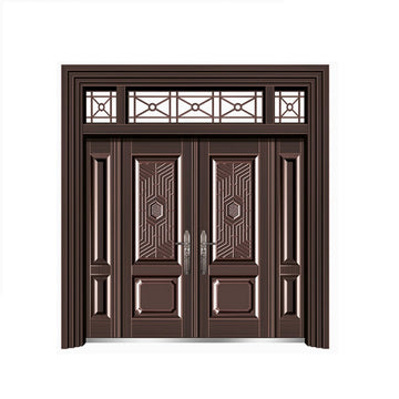 Cửa thép cao cấp cửa chính 4 cánh cho biệt thự liền kề nhà cấp 4 nhà mái nhật mái thái mẫu BT68