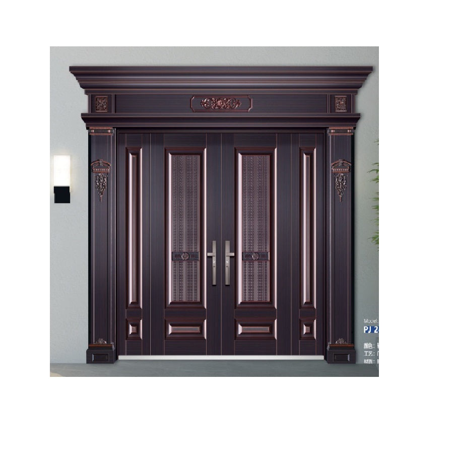 Cửa thép cao cấp cửa chính 4 cánh cho biệt thự liền kề nhà cấp 4 nhà mái nhật mái thái mẫu BT75