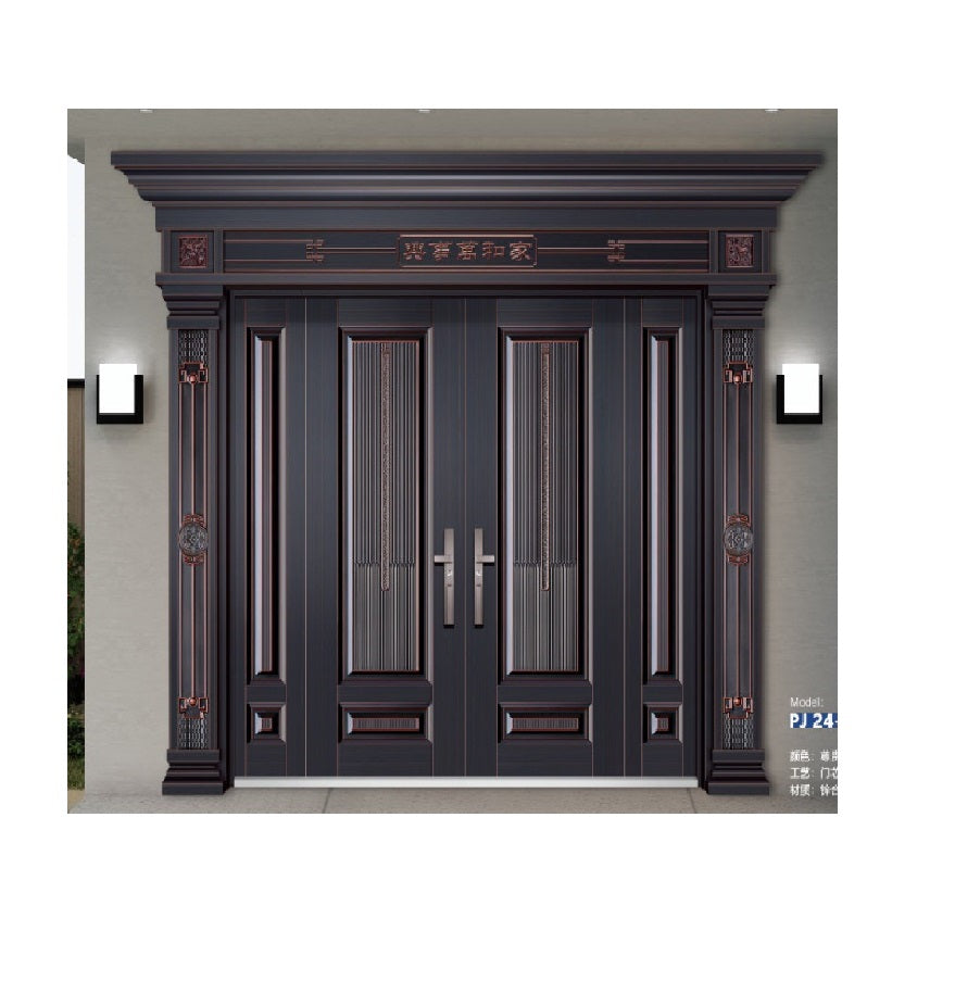Cửa chính 4 cánh nhập khẩu cao cấp cho biệt thự liền kề nhà cấp 4 mẫu BT77